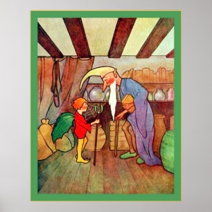 Poster Terre de Noël ~ Vintage Noël