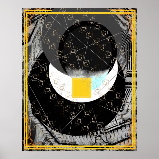 Poster Terre élémentaire dans l'eau aide de méditation Ta (Devant)