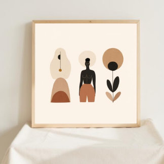 Poster Terre & Forme – Art botanique minimaliste 1