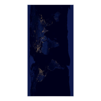 Poster Terre la nuit