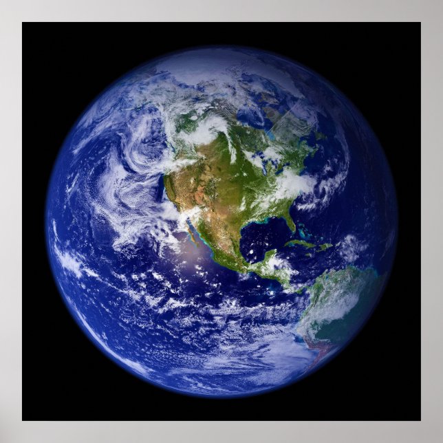 Poster Terre Le Beau Marbre Bleu (Devant)
