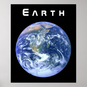 Poster Terre - Le marbre bleu