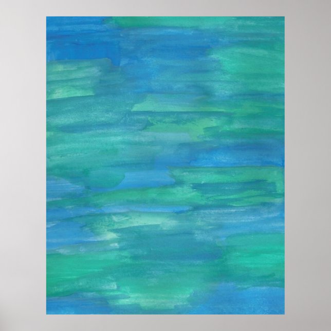 Poster Terre mère Aquarelle Abstraite (Devant)
