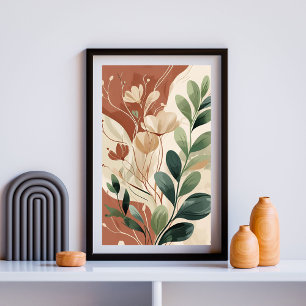 Poster Terre - Mur botanique Abstrait Art X