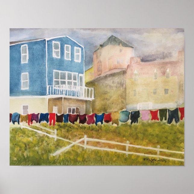 POSTER TERRE-NEUVE CANADA - COULEUR D'EAU (Devant)