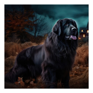 Poster Terre-Neuve Halloween