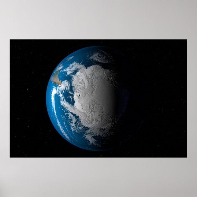 Poster Terre Pleine Montrant Des Nuages Simulés Sur L'Ant (Devant)