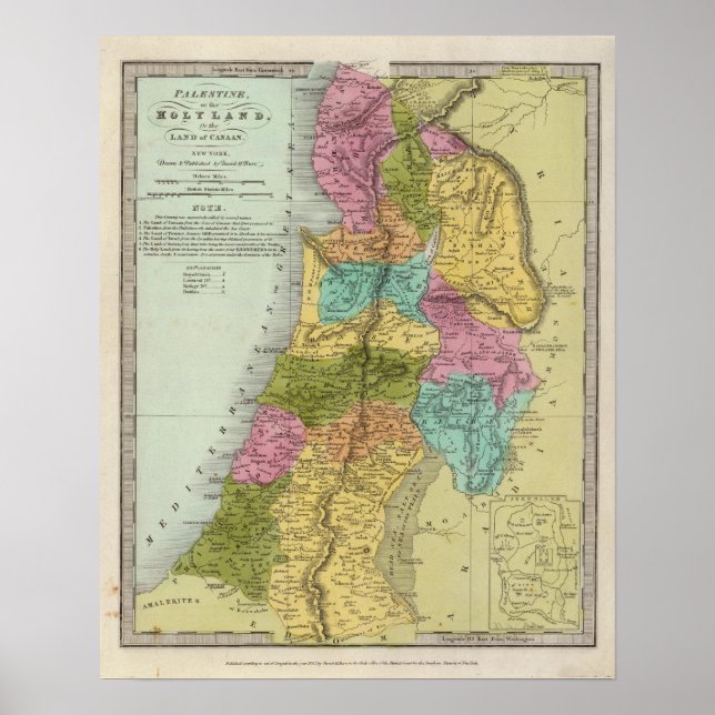 Poster Terre Sainte de Palestine (Devant)