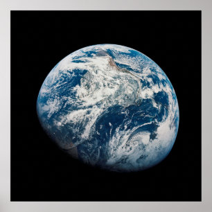 Poster Terre Tirée De L'Aollo 8 Spacecraft.