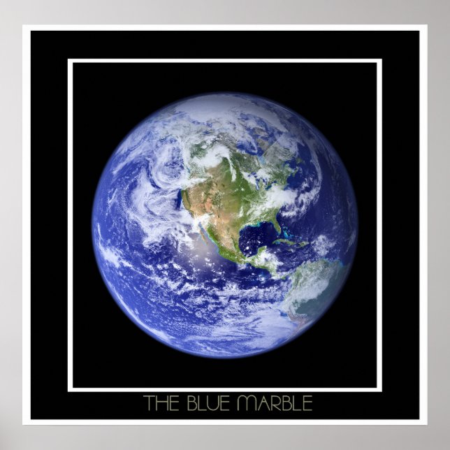 Poster Terre visible : Le marbre bleu (Devant)