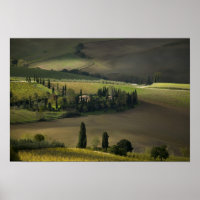 Terres agricoles autour de Montepulciano, Toscane,