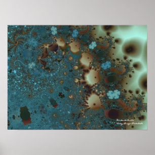 Poster Terres lointaines Art Abstrait Fractal