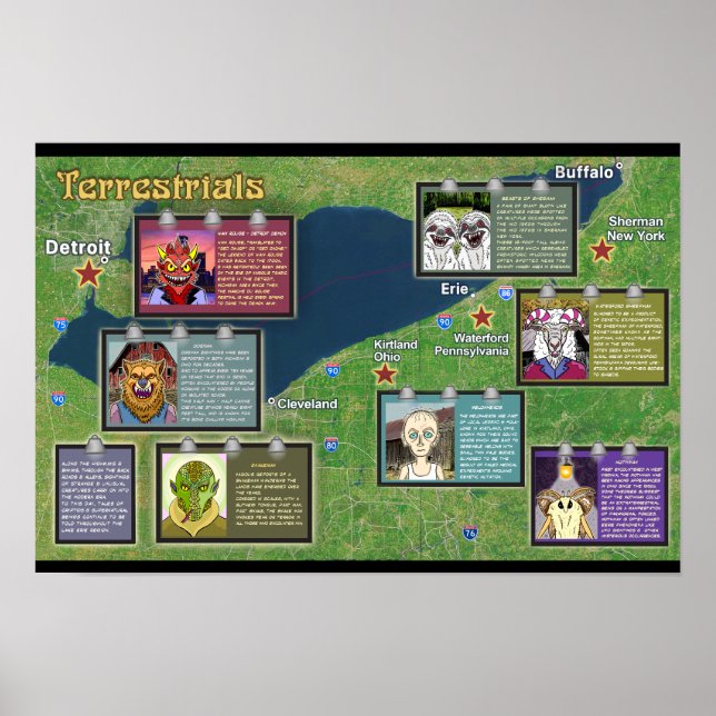 Poster Terrestres Erie Lake Erie Fusion officielle (Devant)