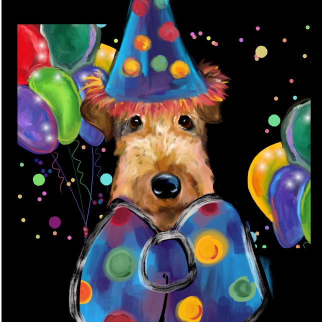 POSTER TERRIER AIREDALE        (Créateur téléchargé)