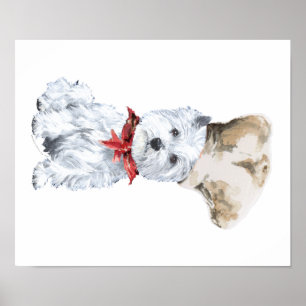 Poster Terrier blanc de West Highland Chef