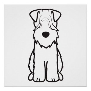 Poster Terrier blond comme les blés doucement enduit