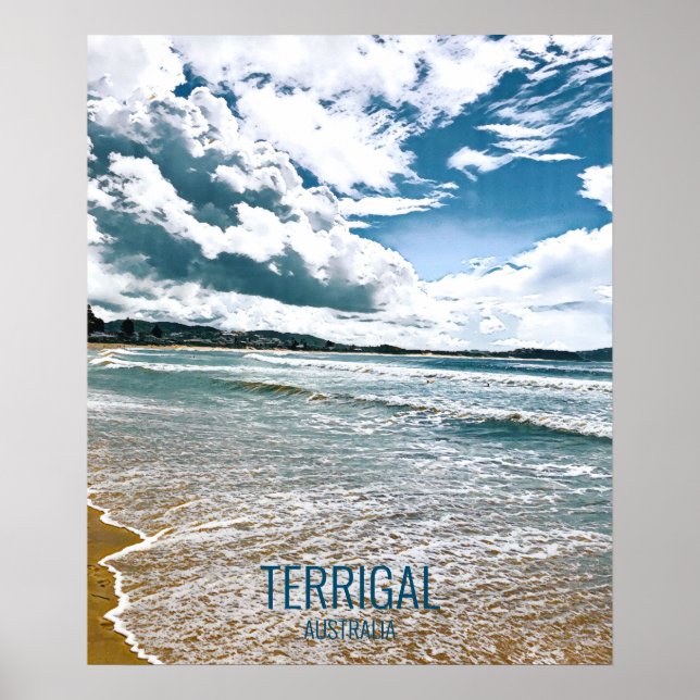 Poster Terrigal Central Coast NSW Australie (Devant)