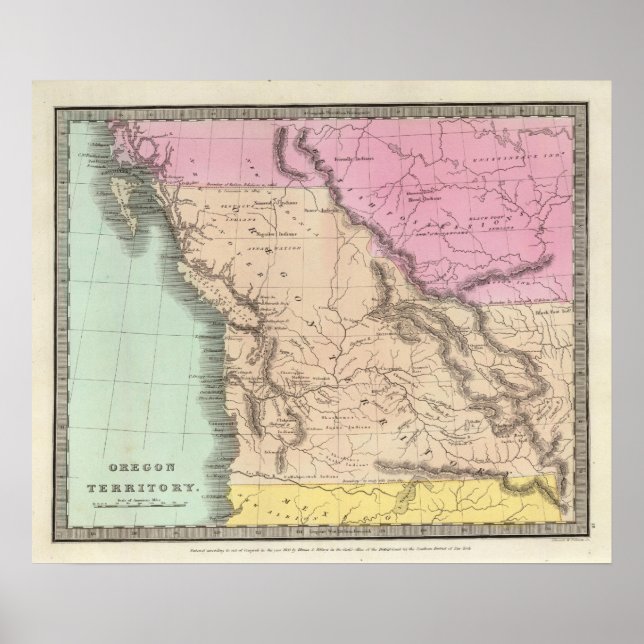Poster Territoire de l'Oregon (Devant)