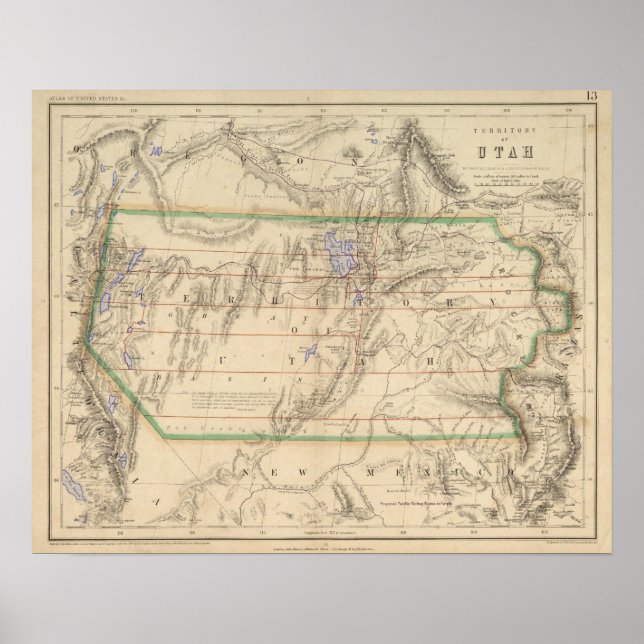 Poster Territoire de l'Utah (Devant)