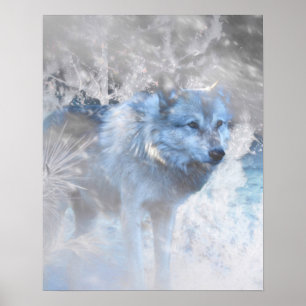 POSTER TERRITOIRE DU LOUP HIVER