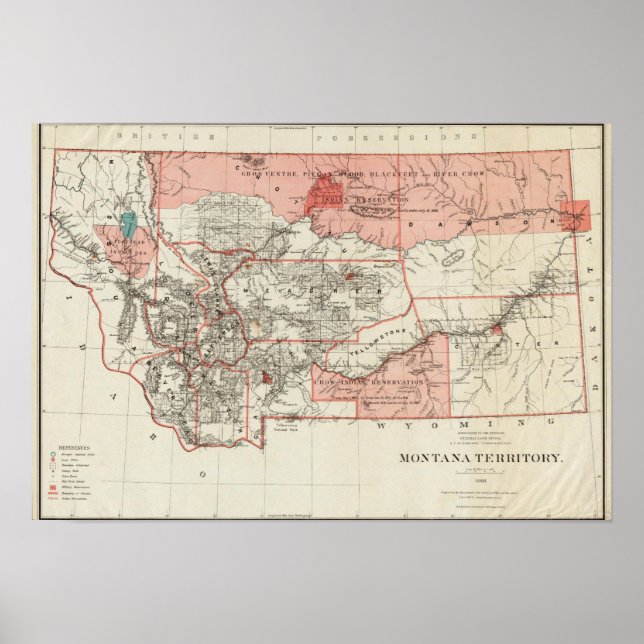Poster Territoire du Montana (Devant)