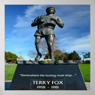 Poster Terry Fox 24" x 24", papier d'affiche de valeur (M
