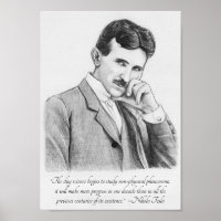 Poster Tesla Non Physique Phénomène