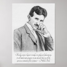 Poster Tesla Non Physique Phénomène