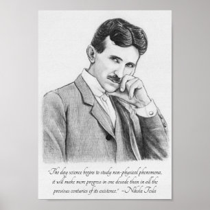 Poster Tesla Non Physique Phénomène