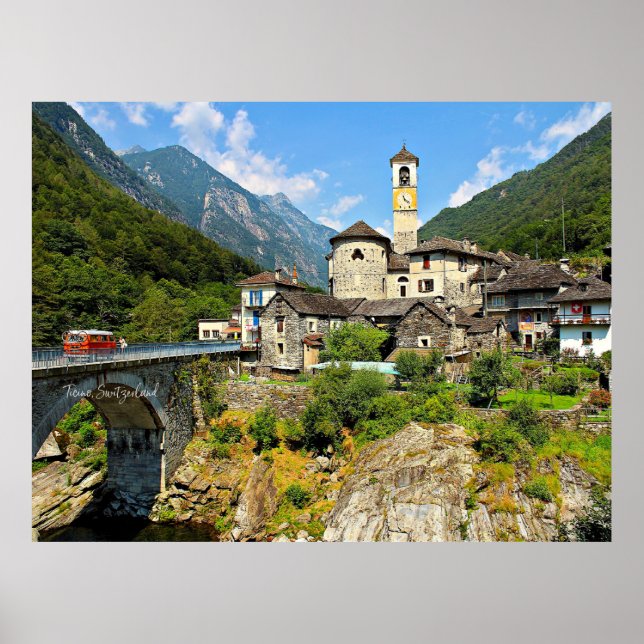 Poster Tessin, Suisse photographie paysage (Devant)