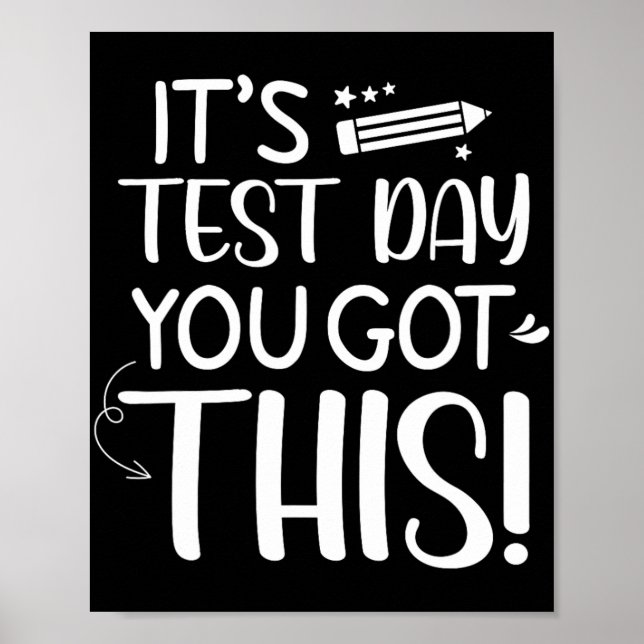 Poster Test Day C'est Test Day Vous avez ce professeur St (Devant)