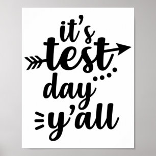 Poster Test Day C'est Test Day Yall Exam Teacher