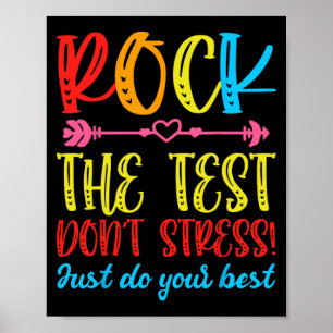 Poster Test Day Rock Le test ne stresse pas le témoignage