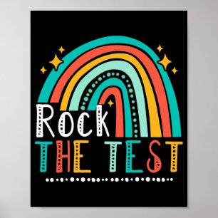 Poster Test Day Rock The Test Teacher Test Day