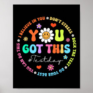 Poster Test Day Rock The Test Teacher Test Day You got
