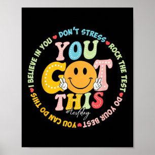 Poster Test Day Vous Avez Ce Rock The Test Teacher Testin
