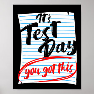 Poster Test Day Vous Avez Obtenu Ce Test D'Enseignant