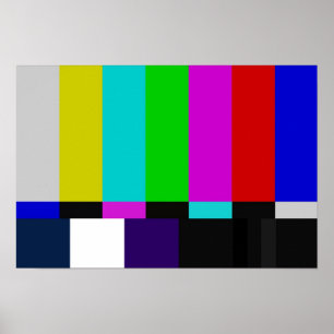 Poster test de couleur des barres TV