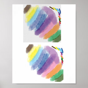 Poster Test de la palette Zazzle