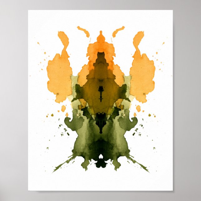 Poster Test Inkblot Rorschach. Ne me traite pas de fou (Devant)