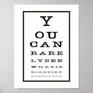 Poster Tests de la novelité amusante Typographie