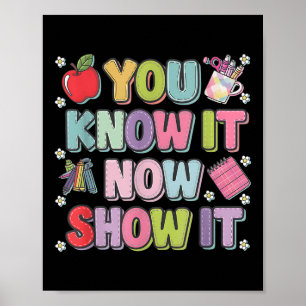 Poster Tests Motivationnels D'État Jour D'Essai Vous Le S