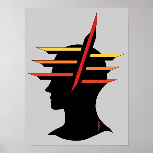 Poster Tête Abstraite (Devant)