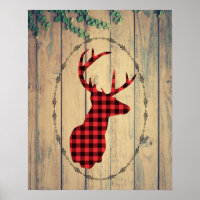 Tête de cerf avec Antlers sur plateaux en bois ave