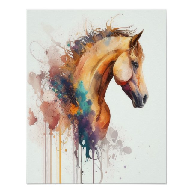 Poster tête de cheval Wall art (Devant)
