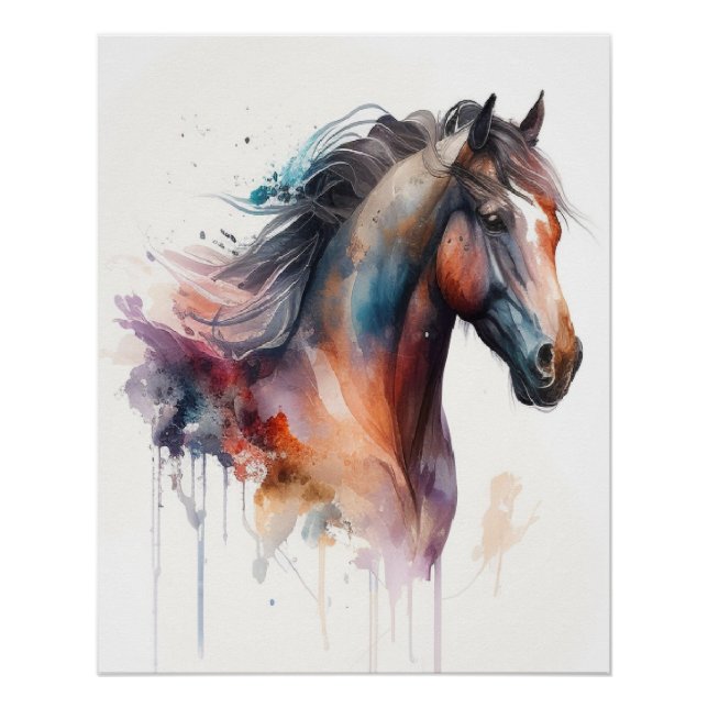 Poster tête de cheval Wall art (Devant)