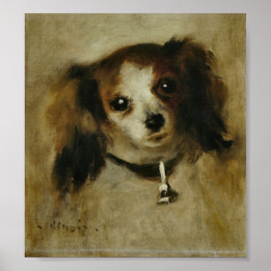 Poster Tête de chien - Pierre Auguste Renoir