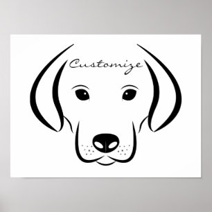 Poster Tête de chiot mignonne Thunder_Cove