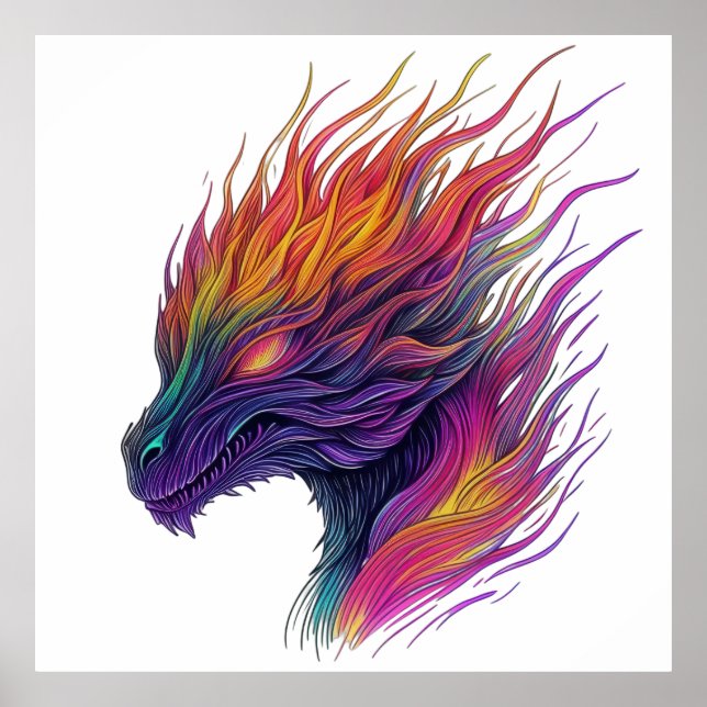 Poster Tête de dragon (Devant)