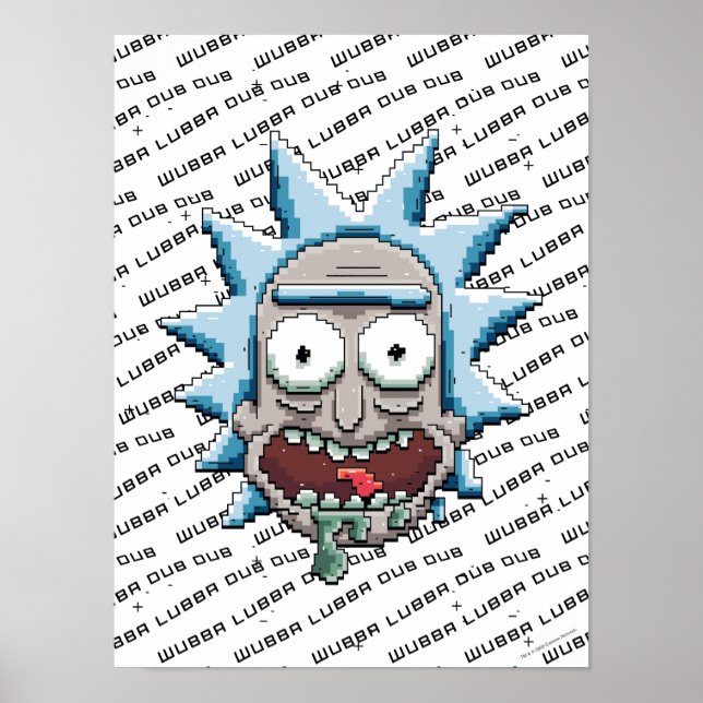 Poster Tête de Droite Pixelverse (Devant)
